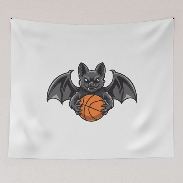 Item preview, Funny Basketball Bat Sport – Cute Bat Minimalist Animal Art designed and sold by BeaverFriends.