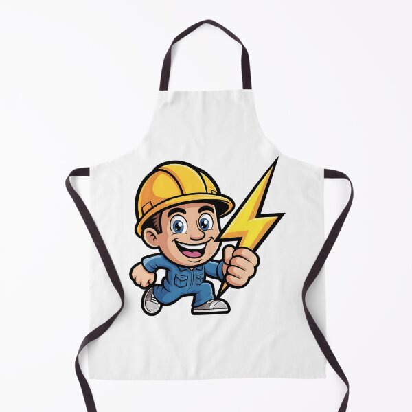 Item preview, Labor Day Electrician Cartoon Lightning Art designed and sold by CraftStudioCo.