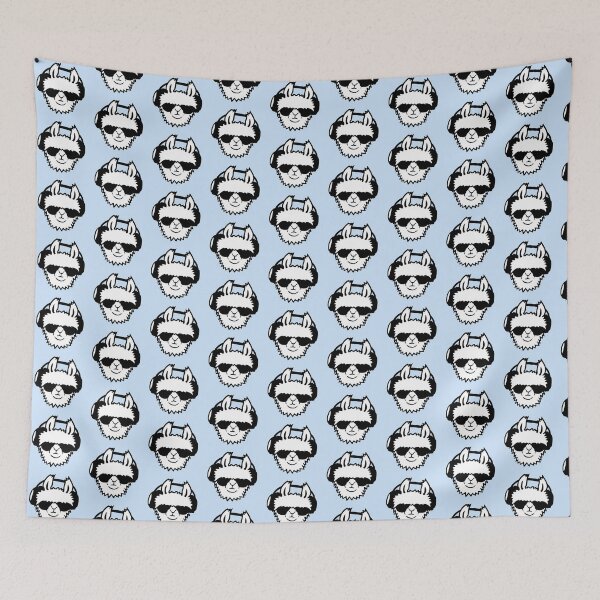 Item preview, DJ Llama Cool Sunglasses Headphone Party Music Club designed and sold by shirt-o-mat.