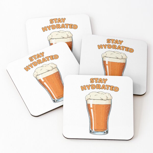 Item preview, Stay Hydrated Beer Glass – Funny Drinking Design designed and sold by EastEndTownie.