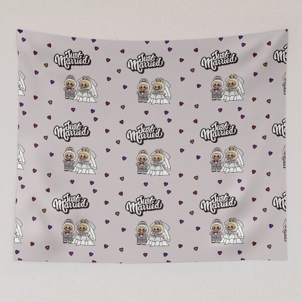 Item preview, Labubu Just Married designed and sold by lalashellsArt.