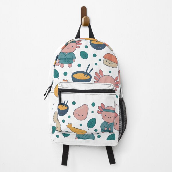Item preview, Kawaii Axolotl Ninja Foodie Pattern – Cute Japanese Food & Axolotl Design designed and sold by ZephyrBDesigns.