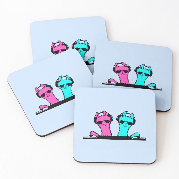 Item preview, 2 DJ Llama Turntable Sunglasses Headphone Party Music Club designed and sold by shirt-o-mat.