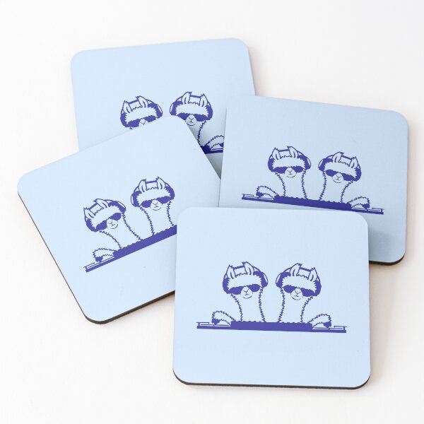 Item preview, 2 DJ Llama Turntable Sunglasses Headphone Party Music Club designed and sold by shirt-o-mat.