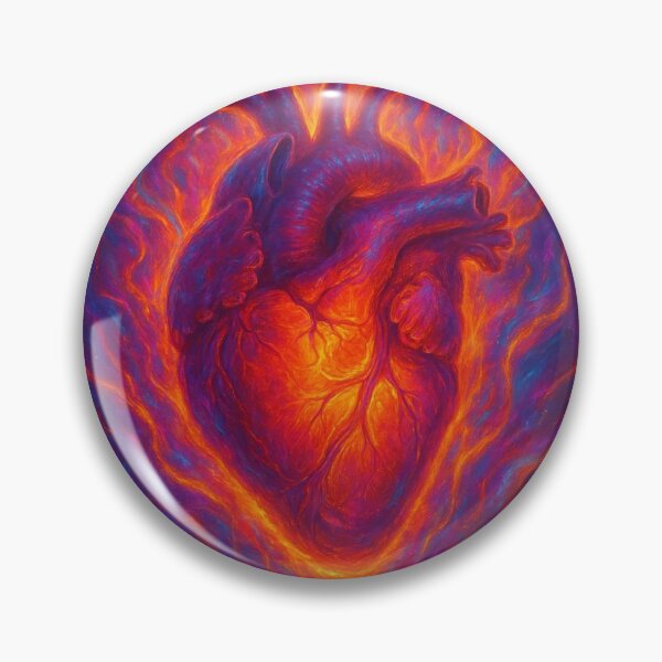 Item preview, “Cosmic Heart Ablaze with Fiery Passion” designed and sold by JuicyTuna82.