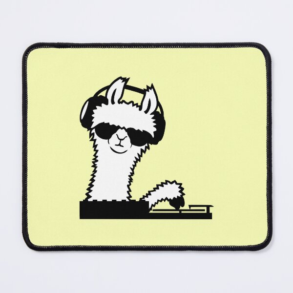 Item preview, DJ Llama Turntable Sunglasses Headphone Party Music Club designed and sold by shirt-o-mat.