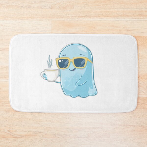 Item preview, Cool Coffee Ghost – Cute Cartoon Character Design designed and sold by Mohamed3135.