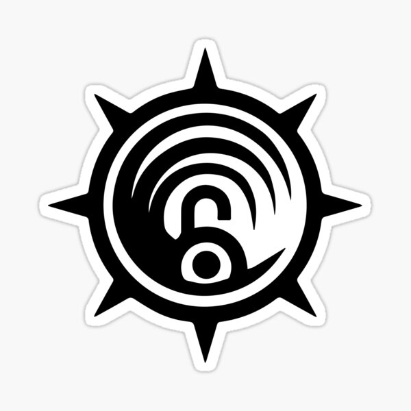 Gachiakuta Cleaners Logo Black Sticker