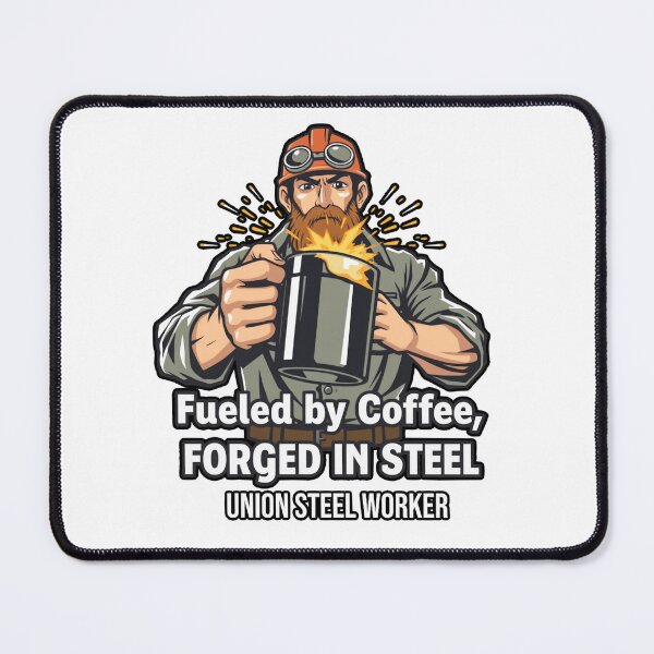 Item preview, Steel Worker Mug – “Fueled by Coffee, Forged in Steel” Funny Coffee Cup Gift designed and sold by designsjmc.