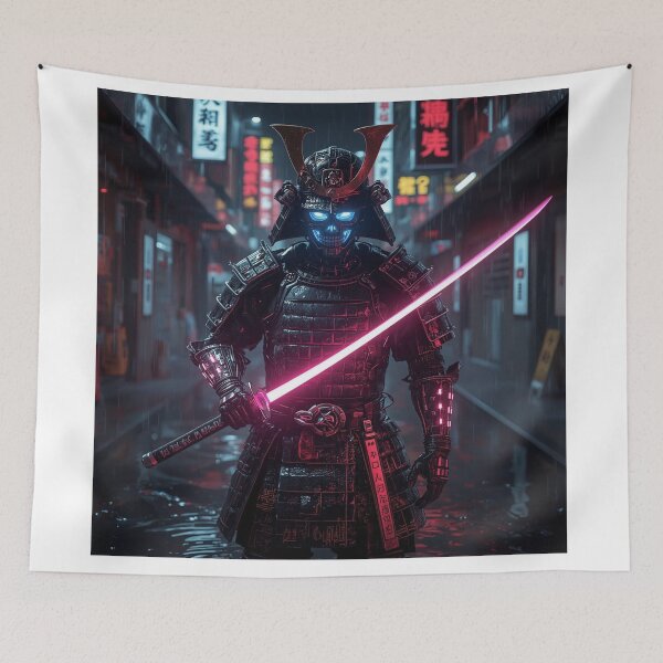 Item preview, Neon Skull Samurai designed and sold by PlatyPunk1000.