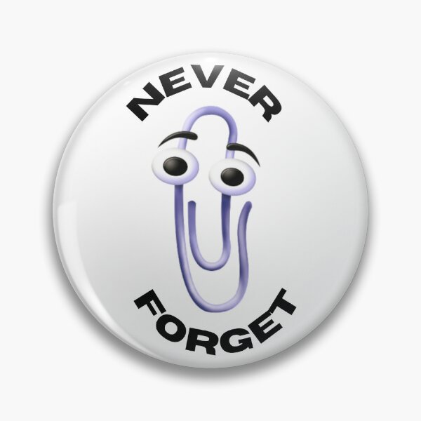 Item preview, Never Forget Retro Paperclip Nostalgia Design designed and sold by JustiesDesigns.