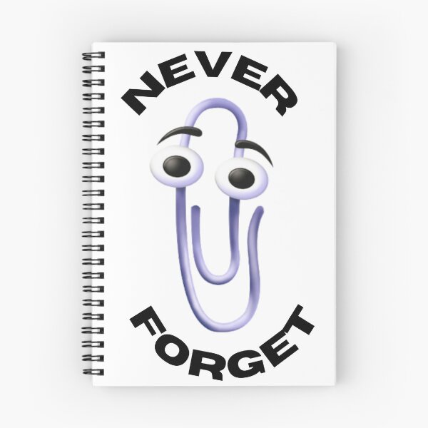 Item preview, Never Forget Retro Paperclip Nostalgia Design designed and sold by JustiesDesigns.