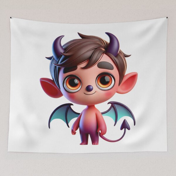 Item preview, Adorable Demon Boy designed and sold by Sillytoe.