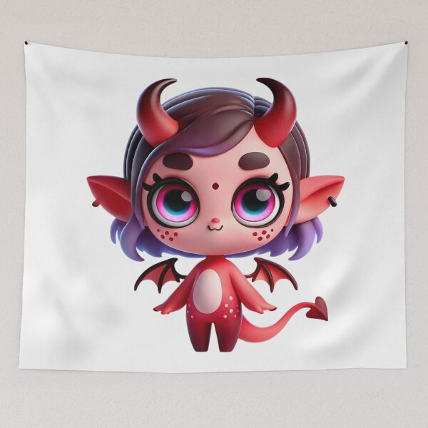 Item preview, Adorable Demon Girl designed and sold by Sillytoe.