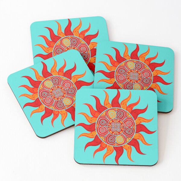 Item preview, Ornamental Boho Sun  – Vibrant Botanical Tattoo Art designed and sold by  Ojo de Lilith.