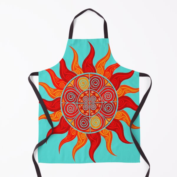 Item preview, Ornamental Boho Sun – Vibrant Botanical Tattoo Art designed and sold by Ojo de Lilith.