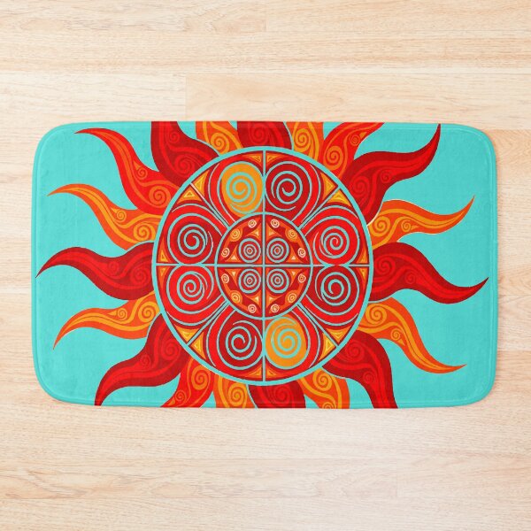 Item preview, Ornamental Boho Sun  – Vibrant Botanical Tattoo Art designed and sold by  Ojo de Lilith.