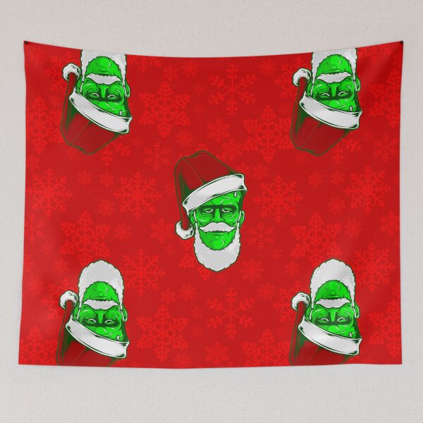 Item preview, ugly christmas santa frankenstein monster snowflakes designed and sold by Gossip Rag.