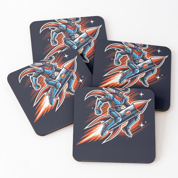 Item preview, Cyber Space Cowboy Rocket Rider – Futuristic Outlaw Mascot Art designed and sold by Victor Shadehorn.