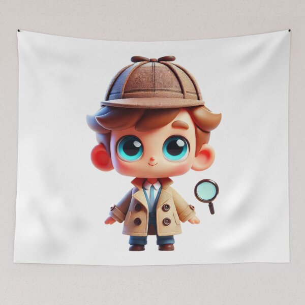 Item preview, Adorable Detective Boy designed and sold by Sillytoe.