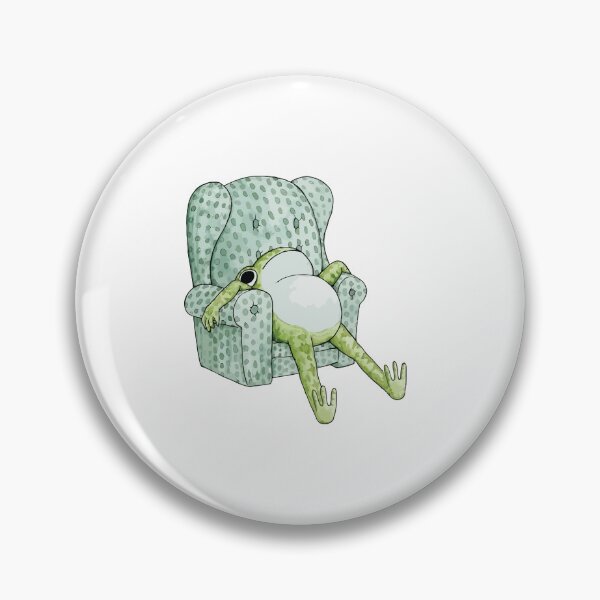 Item preview, Lazy Frog Relaxing on Armchair designed and sold by artistcamellia.