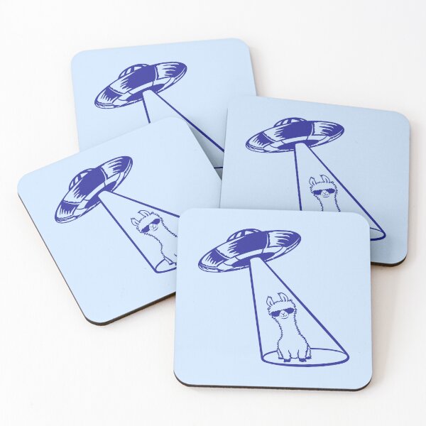 Item preview, Alien UFO Llama Abduction Headphone Cool Beaming Funny designed and sold by shirt-o-mat.