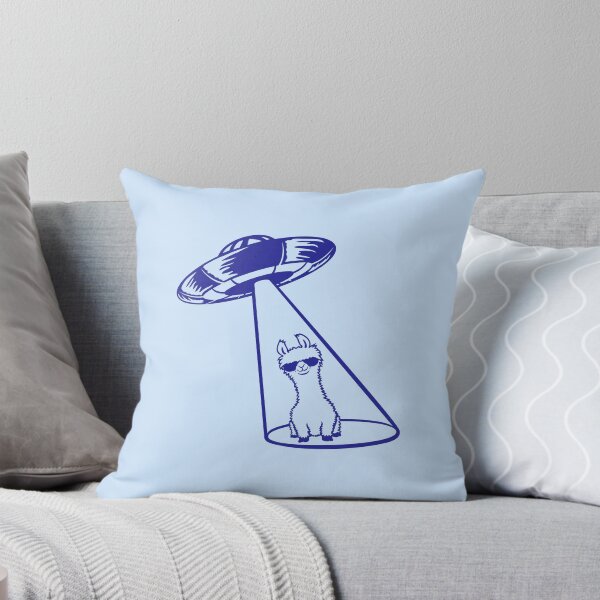 Item preview, Alien UFO Llama Abduction Headphone Cool Beaming Funny designed and sold by shirt-o-mat.