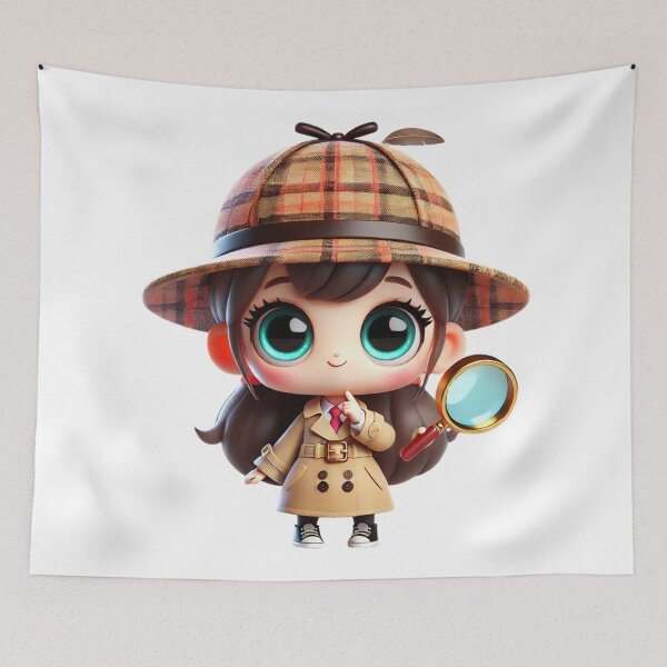 Item preview, Adorable Detective Girl designed and sold by Sillytoe.