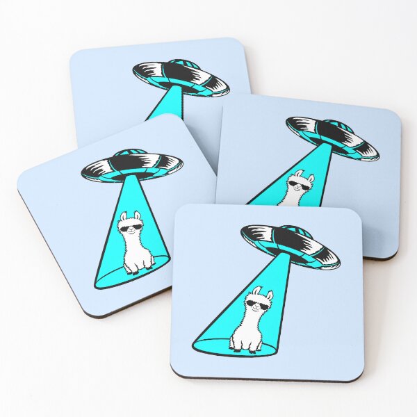 Item preview, Alien UFO Llama Abduction Headphone Cool Beaming Funny designed and sold by shirt-o-mat.