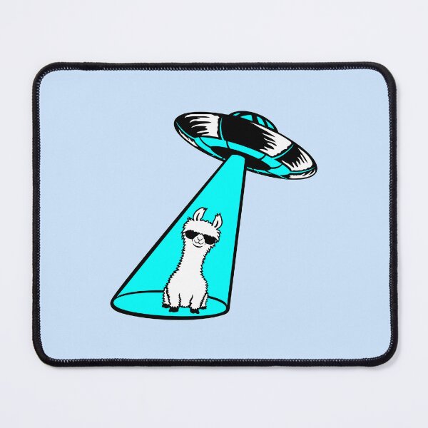 Item preview, Alien UFO Llama Abduction Headphone Cool Beaming Funny designed and sold by shirt-o-mat.