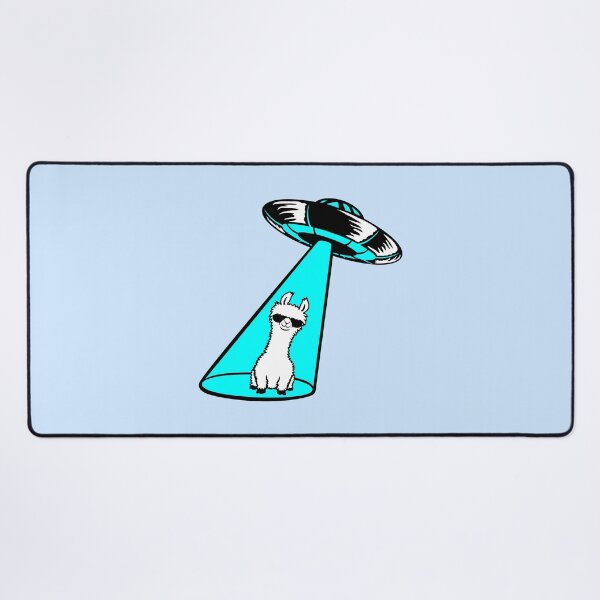 Item preview, Alien UFO Llama Abduction Headphone Cool Beaming Funny designed and sold by shirt-o-mat.