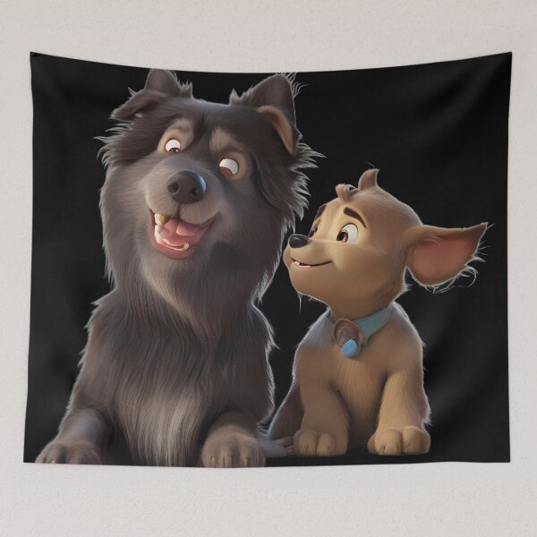 Item preview, Cartoon Dog Siblings designed and sold by Schattenbau.