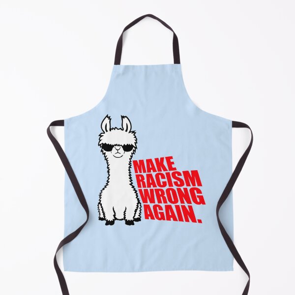 Item preview, Llama Sunglasses Make Racism Wrong Again Quote Statement designed and sold by shirt-o-mat.