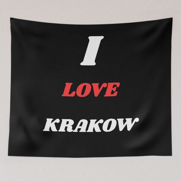 Item preview, I LOVE KRAKOW  funny Poland City design designed and sold by Yuksoo.