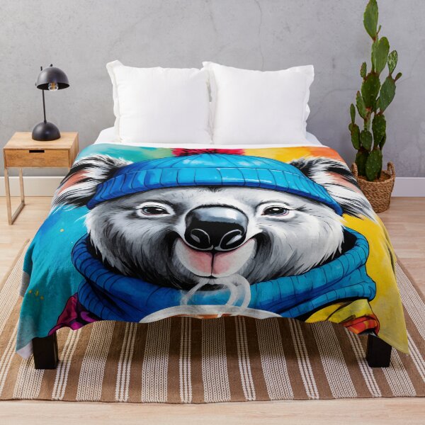 Item preview, Koala Wearing hat Watercolor Art Print designed and sold by Retro-Anime9.