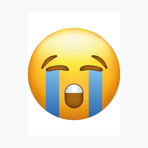 Artikelvorschau, weinendes Emoji entworfen und verkauft von Ángeles Rincón.