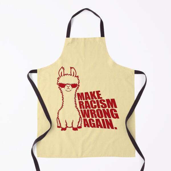 Item preview, Llama Sunglasses Make Racism Wrong Again Quote Statement designed and sold by shirt-o-mat.