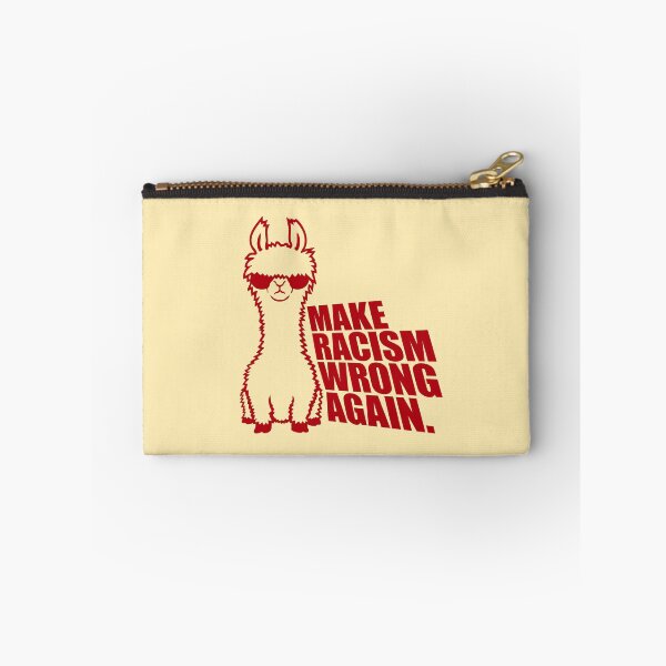 Item preview, Llama Sunglasses Make Racism Wrong Again Quote Statement designed and sold by shirt-o-mat.