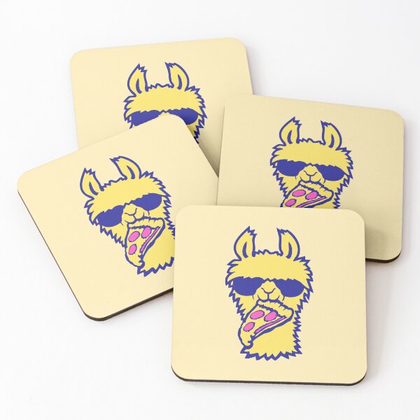 Item preview, Llama Sunglasses Pizza Salami Fast Food Hungry Eating designed and sold by shirt-o-mat.