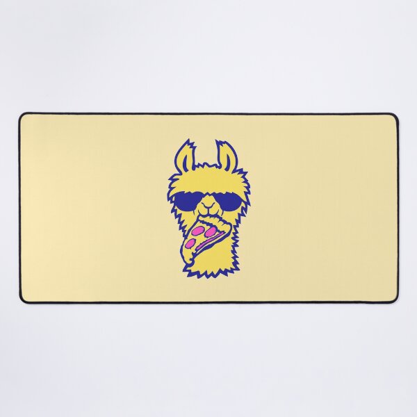 Item preview, Llama Sunglasses Pizza Salami Fast Food Hungry Eating designed and sold by shirt-o-mat.