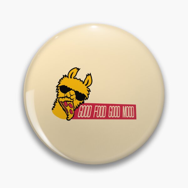 Item preview, Good Food Mood Llama Sunglasses Pizza Salami Eating designed and sold by shirt-o-mat.