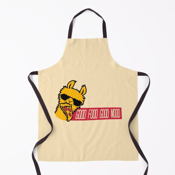Item preview, Good Food Mood Llama Sunglasses Pizza Salami Eating designed and sold by shirt-o-mat.