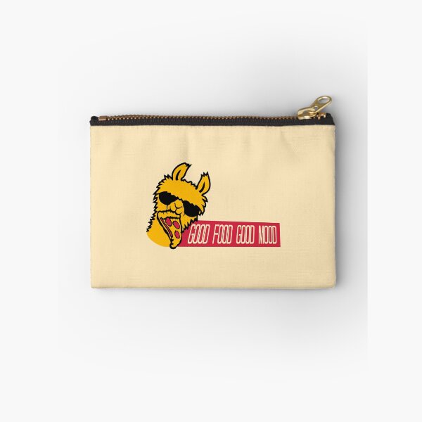 Item preview, Good Food Mood Llama Sunglasses Pizza Salami Eating designed and sold by shirt-o-mat.