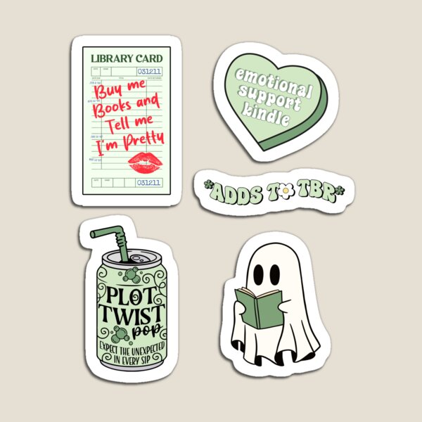 Item preview, Pack Kindle Decor Sheet Books Green Bookish Girly designed and sold by StickyBook.