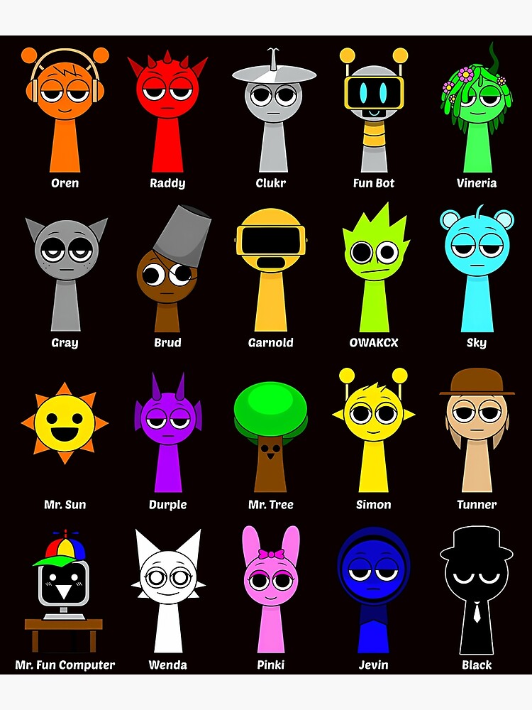All My Sprunki Game Toys Poster