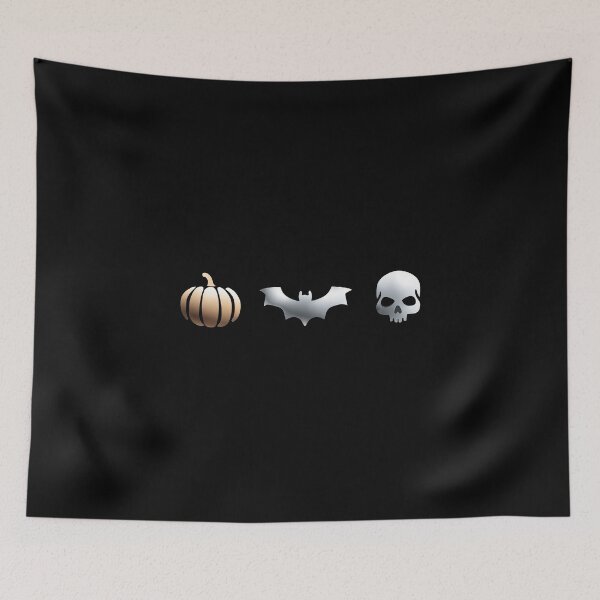 Item preview, Shiny Pumpkin And Bat Skull For Halloween Fun designed and sold by FWLKIT.