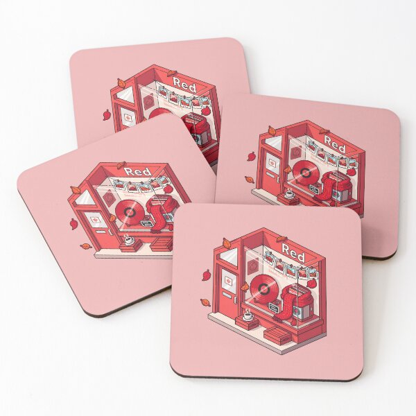 Item preview, Red Print Pixel Art, Cute Miniature, The Life Of A Showgirl, TS4, TTPD, 1989, Folklore designed and sold by matchakpop.