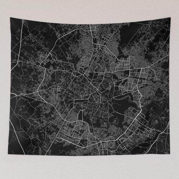 Item preview, Lucknow City Map of Uttar Pradesh, India - Full Moon designed and sold by deMAP.