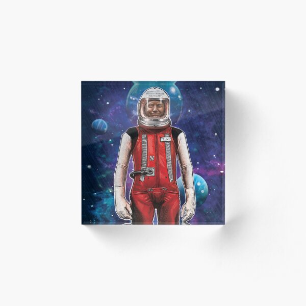 Space Force Mock Movie Poster Acrylic Block