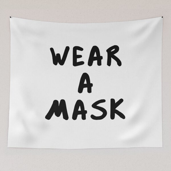 Item preview, WEAR A MASK designed and sold by GolemStickers.